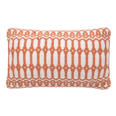 Country Living Outdoor Woven Terracotta Cushion - image 1