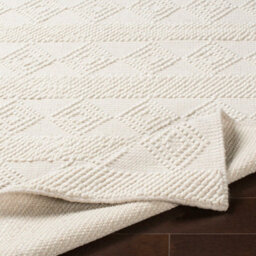 Livabliss Hygge-Hand Woven White Wool Cottage Living Dining Bedroom Rug 76 X 244 Cm Easy Care, Non Shedding - thumbnail 4