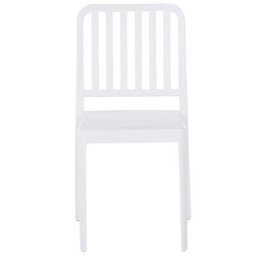 Beliani Set Of 2 Garden Chairs Sersale Synthetic Material White - thumbnail 6