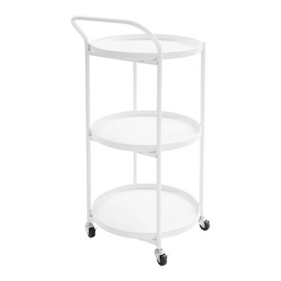 Metal Frame Serving Cart For Kitchen, Dining Room, Rolling Bar Cart - image 1
