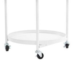 Metal Frame Serving Cart For Kitchen, Dining Room, Rolling Bar Cart - thumbnail 3