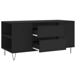 Berkfield Modern Coffee Table Black 102X44.5X50 Cm Engineered Wood - thumbnail 6