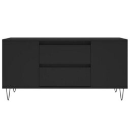 Berkfield Modern Coffee Table Black 102X44.5X50 Cm Engineered Wood - thumbnail 5