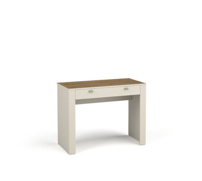 Arte Mossa Modern Dressing Table In Cashmere & Oak - W1020mm X H790mm X D500mm - image 1