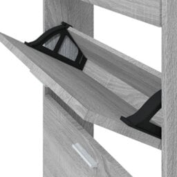 Berkfield Modern Shoe Cabinet Grey Sonoma 59X17X150 Cm Engineered Wood - thumbnail 8