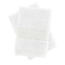 Catherine Lansfield Anti-Bacterial Cotton 30X30Cm Face Cloth Pair White - thumbnail 5