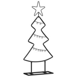 Vidaxl Metal Christmas Tree With Stand Black 60 Cm Steel - thumbnail 2