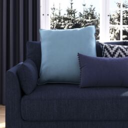 GoodHome Hiva Blue Indoor Cushion, (L)60Cm X (W)60Cm - thumbnail 5