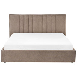 Beliani Ottoman Bed Fabric Tarascon 160 X 200 Cm (Eu King Size) Taupe - thumbnail 6