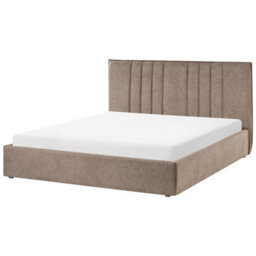 Beliani Ottoman Bed Fabric Tarascon 160 X 200 Cm (Eu King Size) Taupe - thumbnail 5