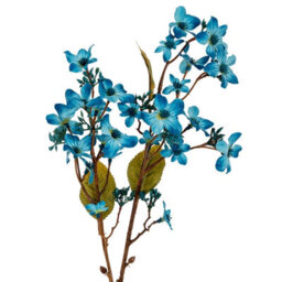Wyld Haus Set Of 3 Blue Vernicia Fordii Artificial Flower Sprays 630mm - thumbnail 2