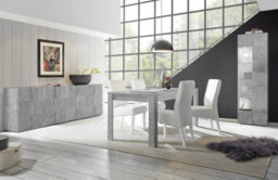 FurniComp LTD Furnicomp Lyon 2 Door 1 Drawer Large Concrete Grey Tv Unit - thumbnail 5