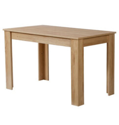 Hallowood Furniture Newquay Oak Fixed Top Dining Table 120Cm - thumbnail 8