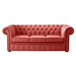 Chesterfield 3 Seater Shelly Horizon Leather Sofa Bespoke In Classic Style - thumbnail 1