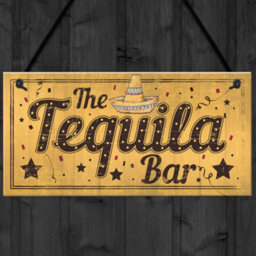 Red Ocean Shabby Chic The Tequila Bar Garden Home Bar Shed Pub Man Cave Plaque Friendship Gifts - thumbnail 4