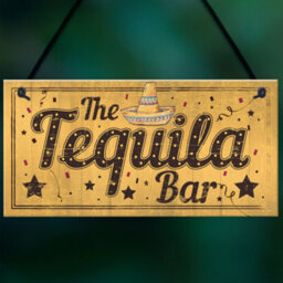 Red Ocean Shabby Chic The Tequila Bar Garden Home Bar Shed Pub Man Cave Plaque Friendship Gifts - thumbnail 5