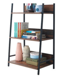 Timber Art Design Abbey Rustic Industrial Filling Cabinet Bookcase 4 Tier Shelving - thumbnail 3