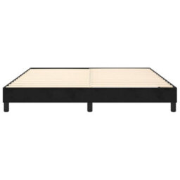 Berkfield Box Spring Bed Frame Black 180X200 Cm 6Ft Super King Velvet - thumbnail 5