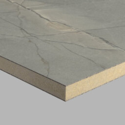 Rearo Selkie Mdf Bathroom Shower Wall Panel (H)2420mm X (W)1180mm X (D)11mm Tongue & Groove - Sicilian Marble Matte Finish - thumbnail 6