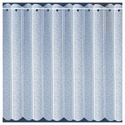"Tyrone Textiles White Plain Textured Voile Louvre Vertical Pleated Window Blind Panel - 72"" X 90""" - thumbnail 4