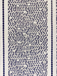 "Tyrone Textiles White Plain Textured Voile Louvre Vertical Pleated Window Blind Panel - 72"" X 90""" - thumbnail 3