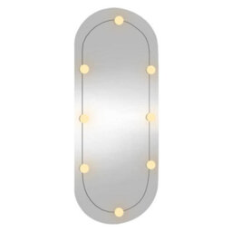 Walplus Wall Mirror With Led Lights 45X100 Cm Glass Oval - thumbnail 4