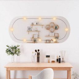 Walplus Wall Mirror With Led Lights 45X100 Cm Glass Oval - thumbnail 3