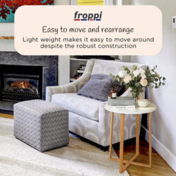 Froppi™ Bamboo Side Table Modern Nightstand Round Side End Accent Coffee Table For Living Room Bedroom Balcony Office D40 H48.5 Cm - thumbnail 7