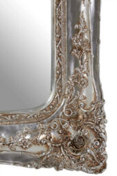 Orsina Neoclassical Champagne Baroque Style Wall Mirror, Timeless Hallway Mirror, Elegant Large Modern Mirror - thumbnail 5