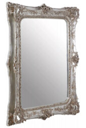Orsina Neoclassical Champagne Baroque Style Wall Mirror, Timeless Hallway Mirror, Elegant Large Modern Mirror - thumbnail 2