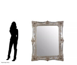 Orsina Neoclassical Champagne Baroque Style Wall Mirror, Timeless Hallway Mirror, Elegant Large Modern Mirror - thumbnail 7