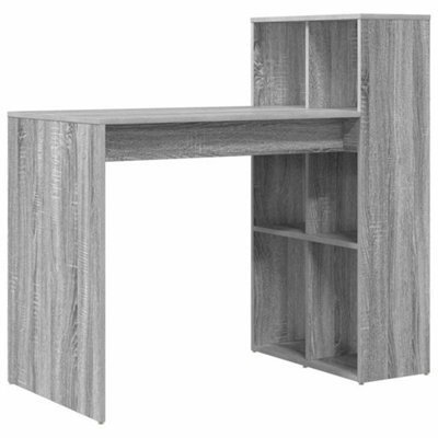 Berkfield Modern Writing Desk Grey Sonoma Engineered Wood, Laminate Medium - image 1