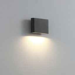 Ultra Beam Lighting Ultrabeam Black Outdoor Led Wall Light 6 Watt Led 600 Lumens Wall Downlight - thumbnail 1