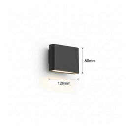 Ultra Beam Lighting Ultrabeam Black Outdoor Led Wall Light 6 Watt Led 600 Lumens Wall Downlight - thumbnail 5