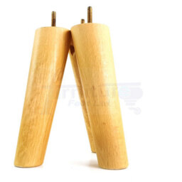 L&F Wood Legs Oak Stain 180mm High Set Of 4 Replacement Angled Furniture Legs Set Of 4 Sofas Chairs Stools M8 - thumbnail 4