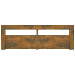 Berkfield Tv Cabinet With Led Lights Smoked Oak 120X35X40 Cm - thumbnail 5