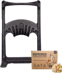 Fandango Fire Tools Kindling Cracker Original Log Splitter - Sturdy Firewood Splitter Made From Recycled Cast Iron - Wood Chopper For Kindling Wood