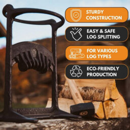 Fandango Fire Tools Kindling Cracker Original Log Splitter - Sturdy Firewood Splitter Made From Recycled Cast Iron - Wood Chopper For Kindling Wood - thumbnail 4