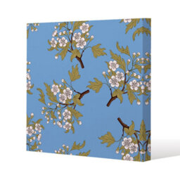 Andrew Lee Orchid Branches On Blue (Canvas Print) / 101 X 101 X 4Cm - thumbnail 3