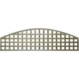 Premier Garden Supplies Arch Top Wooden Trellis Panel 6Ft X 1Ft (4 Pack) Privacy Square Lattice Fencing Topper Extension For Climbing Plant Support - thumbnail 7