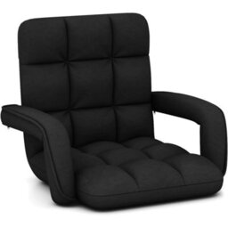 Floor Sofa Bed With Ergonomic Armrests, 150Kg Leisure Chair - thumbnail 1
