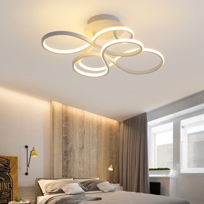 Novel Stylish LED Ceiling Light with Round Canopy 70 cm Dimmable - image 1