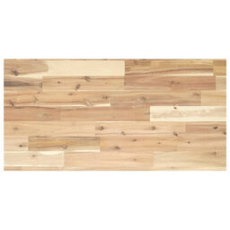 Berkfield Basin Shelf Wall Mounted Steel And Solid Wood Acacia - thumbnail 8