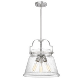 Luminosa Lighting Luminosa Quoizel Wimberley Dome Pendant Ceiling Light Polished Chrome - thumbnail 1