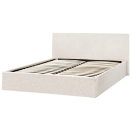 Beliani Ottoman Bed Boucle Orbey 140 X 200 Cm (Eu Double) Off-White - thumbnail 6