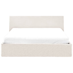 Beliani Ottoman Bed Boucle Orbey 140 X 200 Cm (Eu Double) Off-White - thumbnail 7