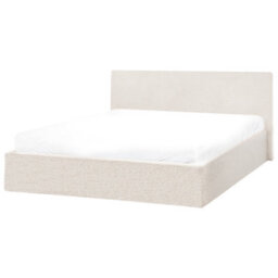Beliani Ottoman Bed Boucle Orbey 140 X 200 Cm (Eu Double) Off-White - thumbnail 5