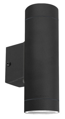 Long Life Lamps Company Black Stainless Steel Double Outdoor Wall Light Ip65 Zlc019B - image 1