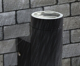 Long Life Lamps Company Black Stainless Steel Double Outdoor Wall Light Ip65 Zlc019B - thumbnail 5