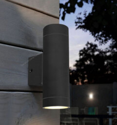 Long Life Lamps Company Black Stainless Steel Double Outdoor Wall Light Ip65 Zlc019B - thumbnail 7